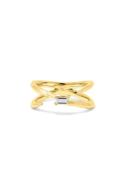 CULT MIA DEW YELLOW GOLD RING
