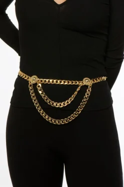 CULT MIA DONATELLA DOUBLE CHAIN BELT