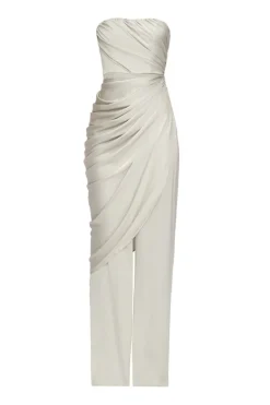 CULT MIA ENVO ARCTIC BLUE STRAPLESS JUMPSUIT