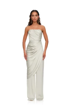 CULT MIA ENVO ARCTIC BLUE STRAPLESS JUMPSUIT