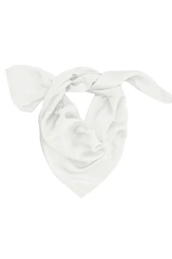 CULT MIA EUGENIA EMBELLISHED SILK SCARF IN