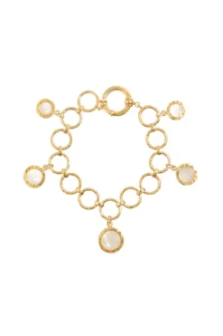 CULT MIA FORGED CIRCULAR GOLD BRACELET