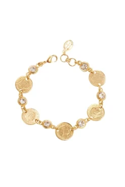 CULT MIA COINS AND CRYSTALS BRACELET
