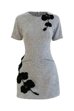 CULT MIA A-LINE FLORAL EMBRACE MIDI DRESS
