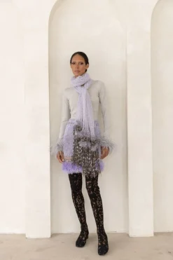 CULT MIA CASHMERE HANDMADE KNITTED SHAWL