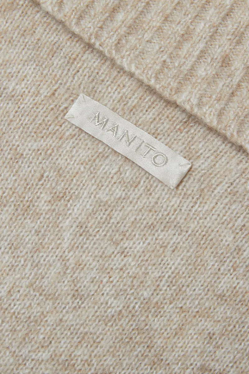 CULT MIA HEATHER SILK CASHMERE PULLOVER IN DUSK