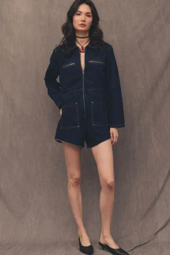 CULT MIA MADI ATLANTIC AVE DEMIN ROMPER