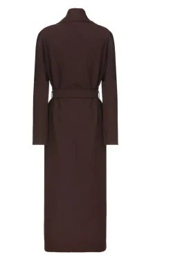 CULT MIA OVERSIZED SCARF COLLAR BROWN COAT