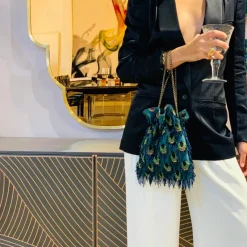 CULT MIA PEACOCK NIGHT BAG