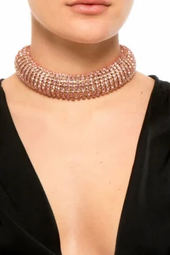 CULT MIA AND GOLD CRYSTAL MAXI BOLDY NECKLACE