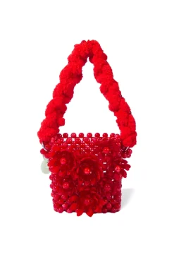 CULT MIA ATACAMA BEADED TOP HANDLE BAG