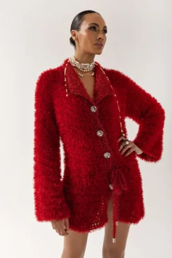 CULT MIA MONROE HANDMADE KNIT CARDIGAN DRESS