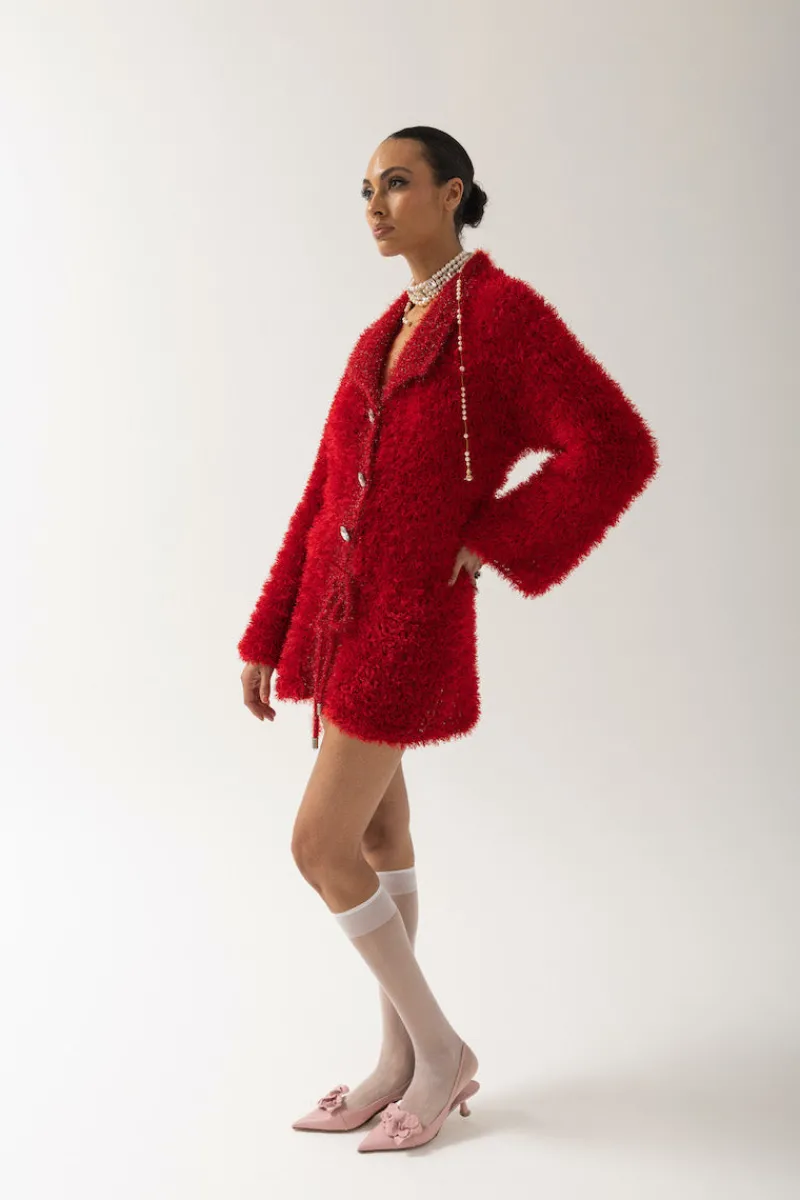 CULT MIA MONROE HANDMADE KNIT CARDIGAN DRESS