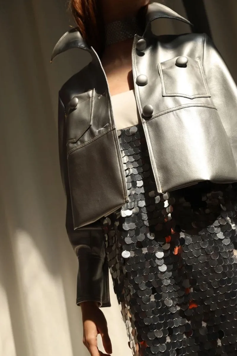 CULT MIA AISTE VEGAN LEATHER JACKET