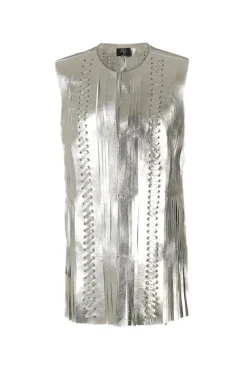 CULT MIA CANIAYLA LEATHER VEST