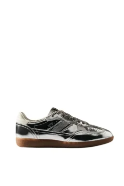 CULT MIA TB.490 RIFE SHIMMER SILVER CREAM LEATHER SNEAKERS