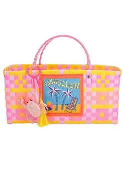 CULT MIA VAMOS A LA PLAYA ZUNCHO BAGUETTE TOTE BAG