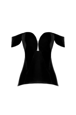 CULT MIA VELVET CONTOUR CORSET