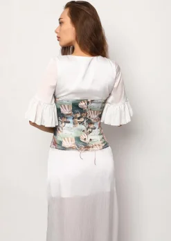 CULT MIA VENUS PRINTED FULL CORSET TOP
