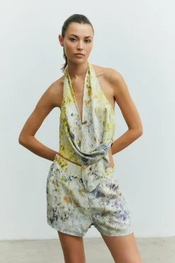 CULT MIA VERA ECO PRINT TOP