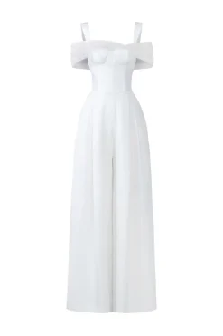 CULT MIA MONICA TAFFETA CHEST CUP JUMPSUIT