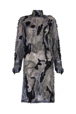 CULT MIA ZUSI BLACK GRAY MINI DRESS